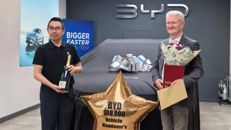 BYD liefert 100.000stes Auto in UK aus