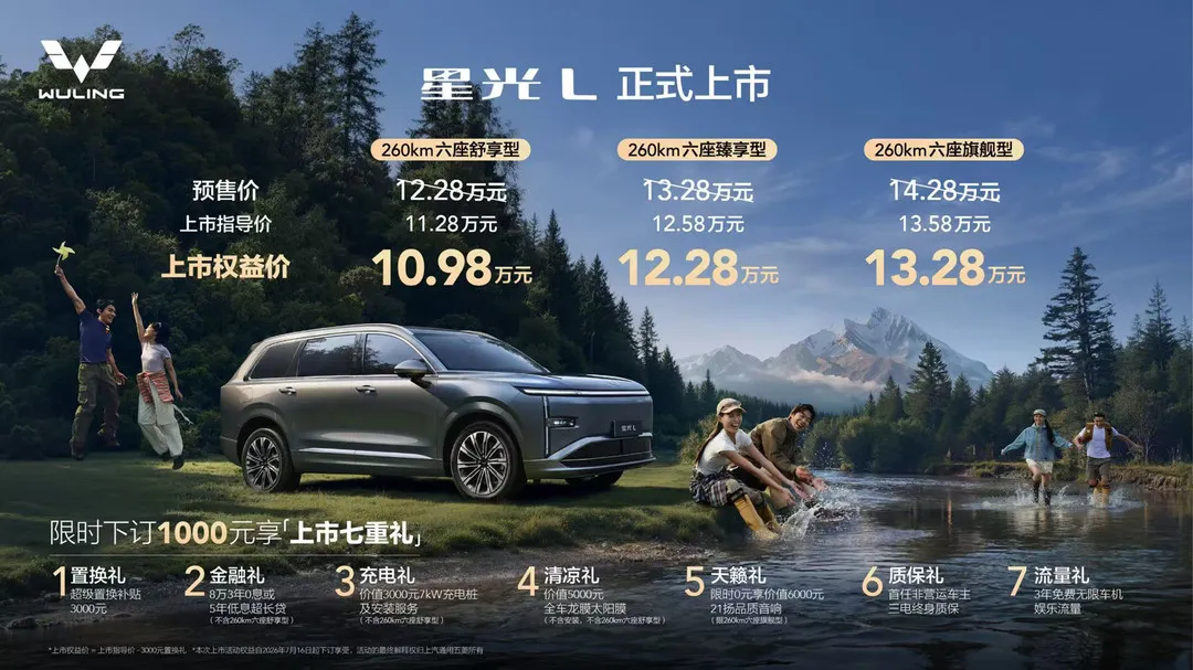 Wuling Starlight L: 6-Sitzer-SUV ab 14.000 €